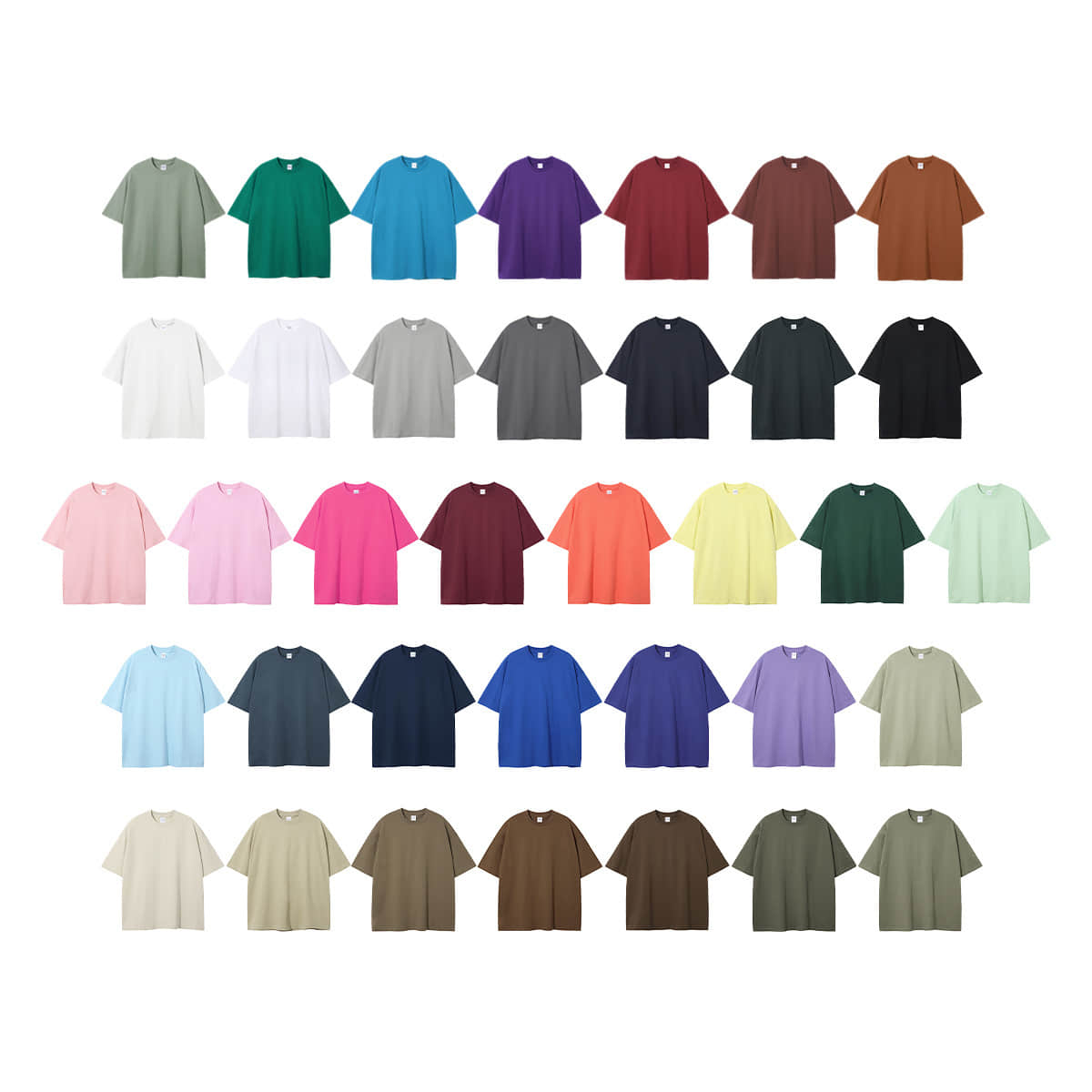 T012 230g Solid Color T-shirt