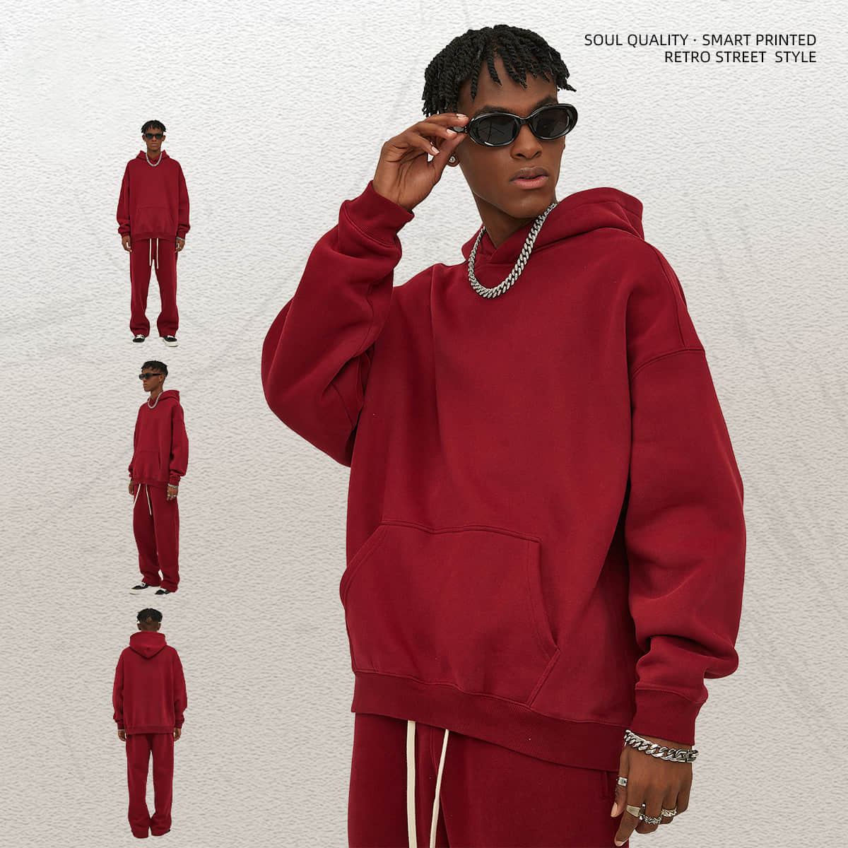 W005 350g Pullover Hoodie 