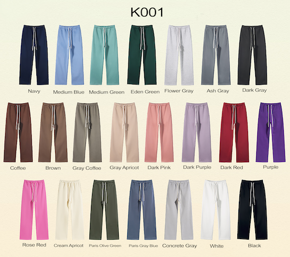 K001 350g Straight-leg Sweatpants 