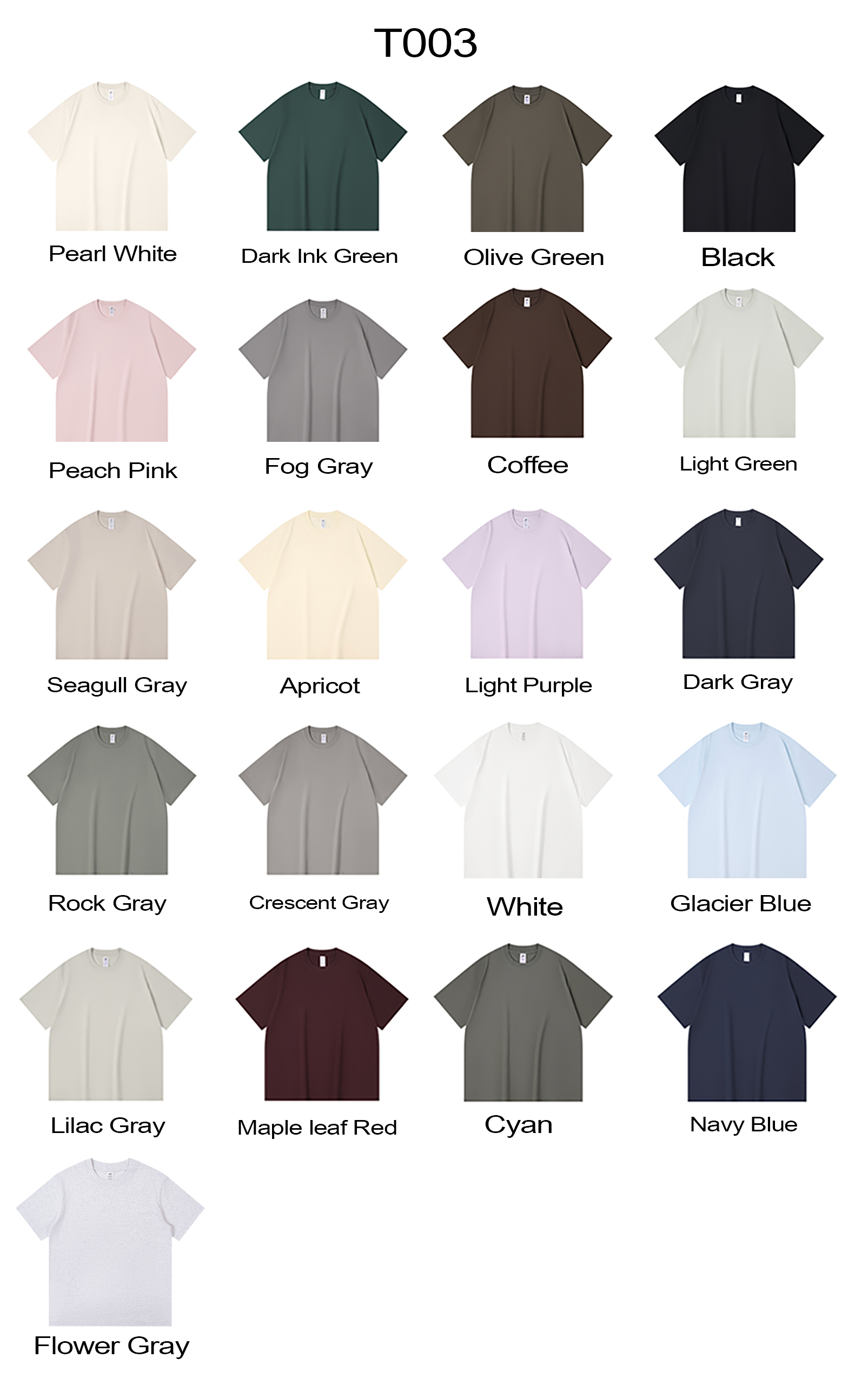 T003 220g combed precision Siro Cpun Cotton Short Sleeve