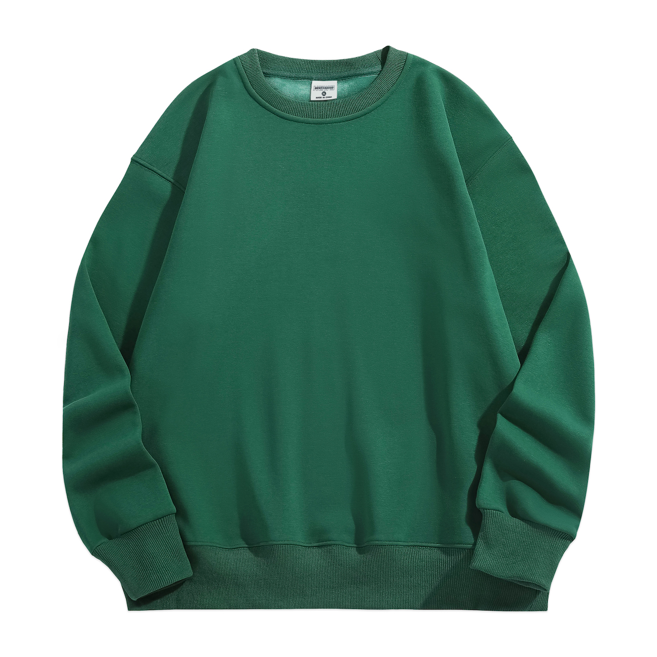 W001 500g Heavyweight fleece round-neck with drop shoulders Sweatshirt