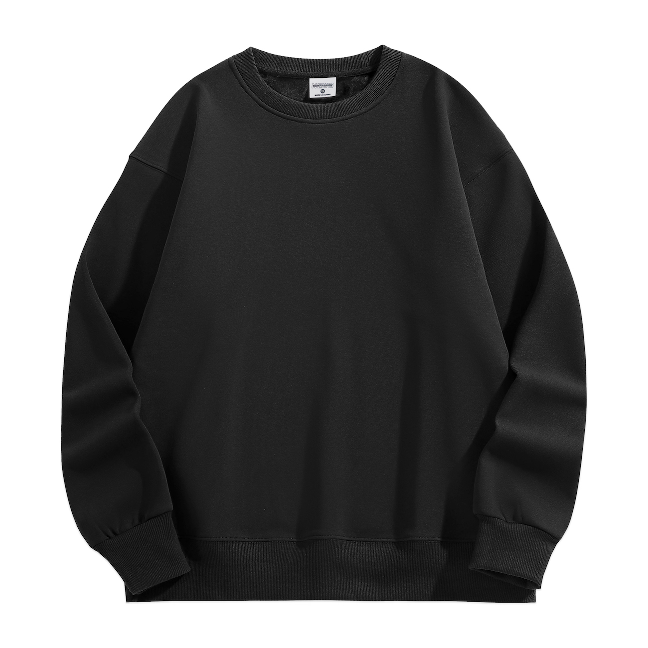 W001 500g Heavyweight fleece round-neck with drop shoulders Sweatshirt