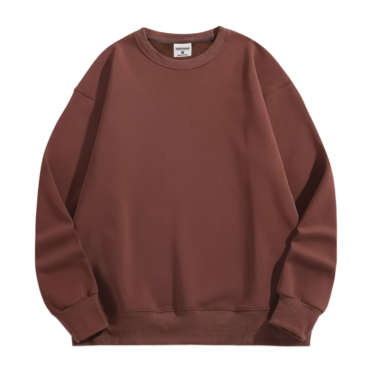 W001 500g Heavyweight fleece round-neck with drop shoulders Sweatshirt