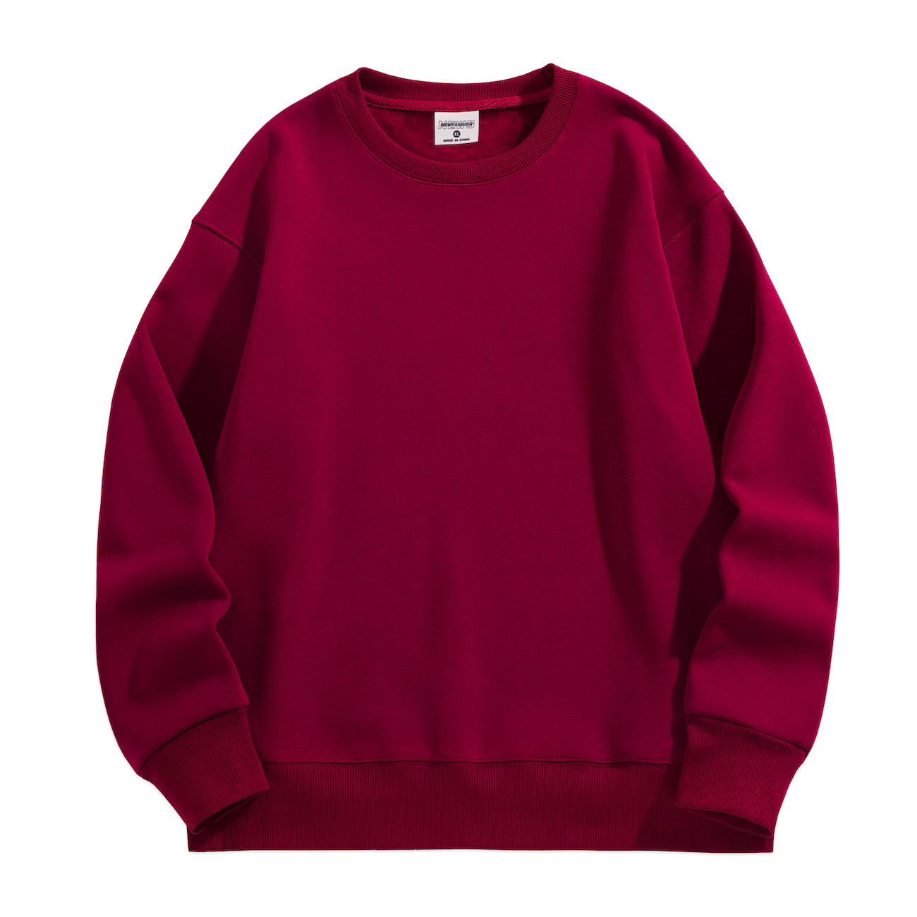 W001 500g Heavyweight fleece round-neck with drop shoulders Sweatshirt